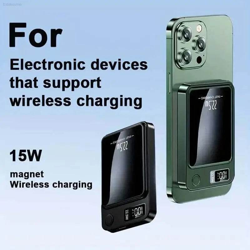 Wireless charging power bank.