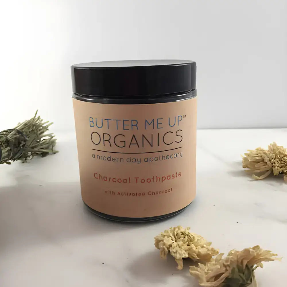 Charcoal toothpaste in a jar, Unleash Hollywood Smile Organic Activated Charcoal