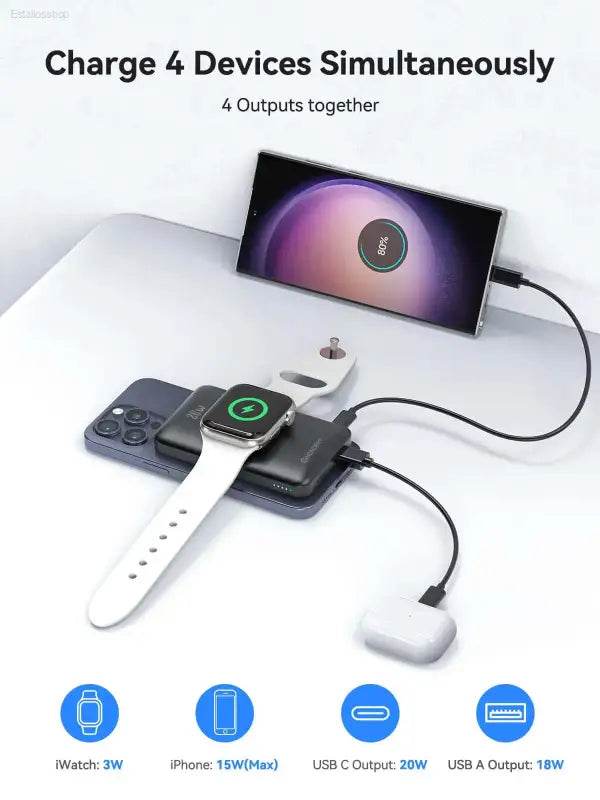 Multi-device charging station.