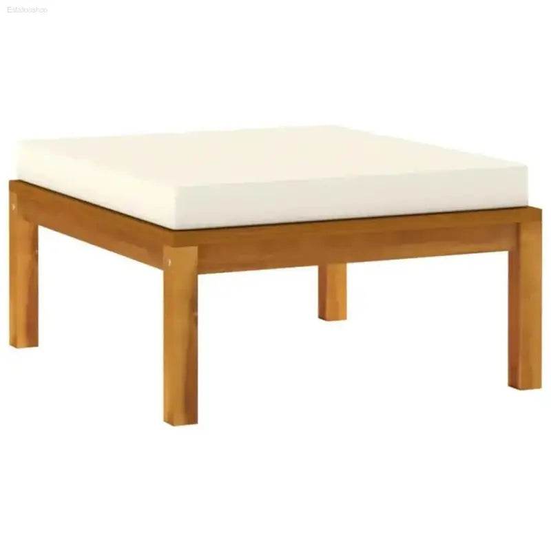 Unleash Outdoor Oasis: Wooden Sectional Sofa & Coffee Table Set - Estalios