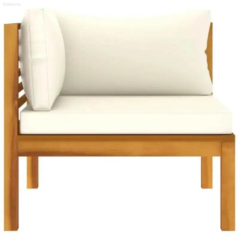 Unleash Outdoor Oasis: Wooden Sectional Sofa & Coffee Table Set - Estalios