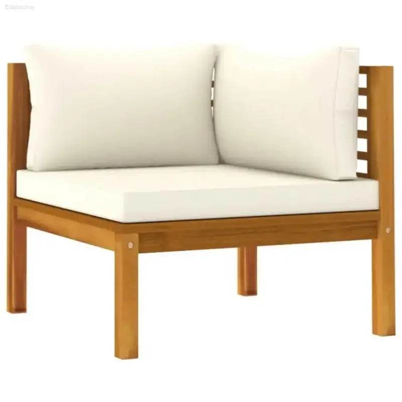 Unleash Outdoor Oasis: Wooden Sectional Sofa & Coffee Table Set - Estalios