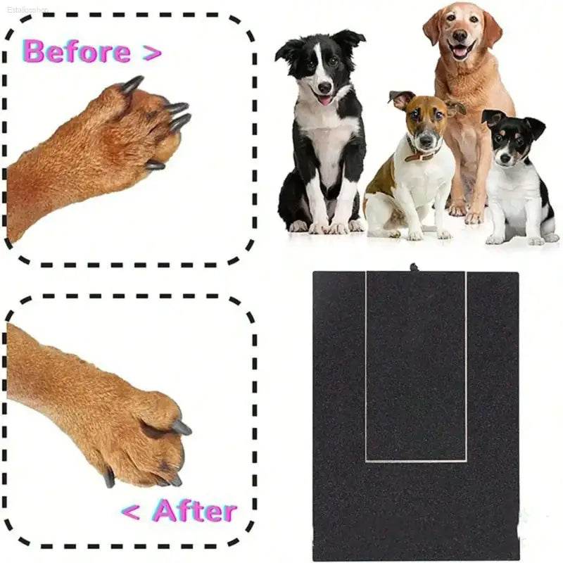 Stress-Free Dog Nail Care Kit: Scratch Pad & Treat Box for Happy Pups - Estalios