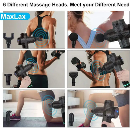 Massage gun with interchangeable heads for the Unleash Power Massage Heads handheld massager