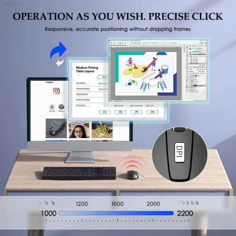 Wireless computer mouse.