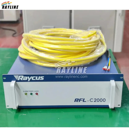 Raycus RFL-C2000 laser source with yellow cable for Raycus 3000W Laser Power setup