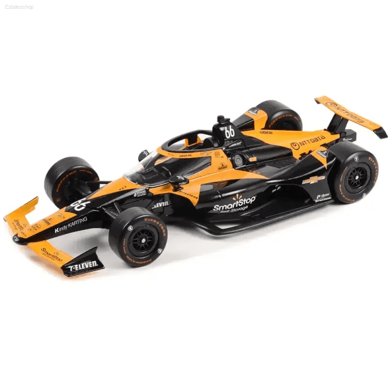 Unleash the Blazing Orange Indycar Racer Diecast Model! Here is a Product Description: Own a Piece of Racing History with this Stunning Mclaren - Estalios