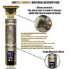 Gold-colored hair clipper with dragon design.