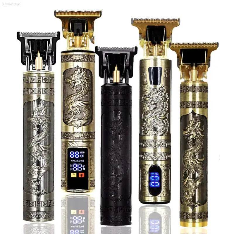 Ornate dragon-themed hair clippers.
