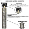 Plastic hair trimmer with dragon design.