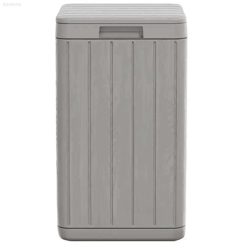 Unleash the Gray Guardian: Large Capacity Outdoor Storage! this Gray Guardian Storage Solution is your Answer to Conquering Outdoor Clutter, Offering Durable and Discreet Containment - Estalios