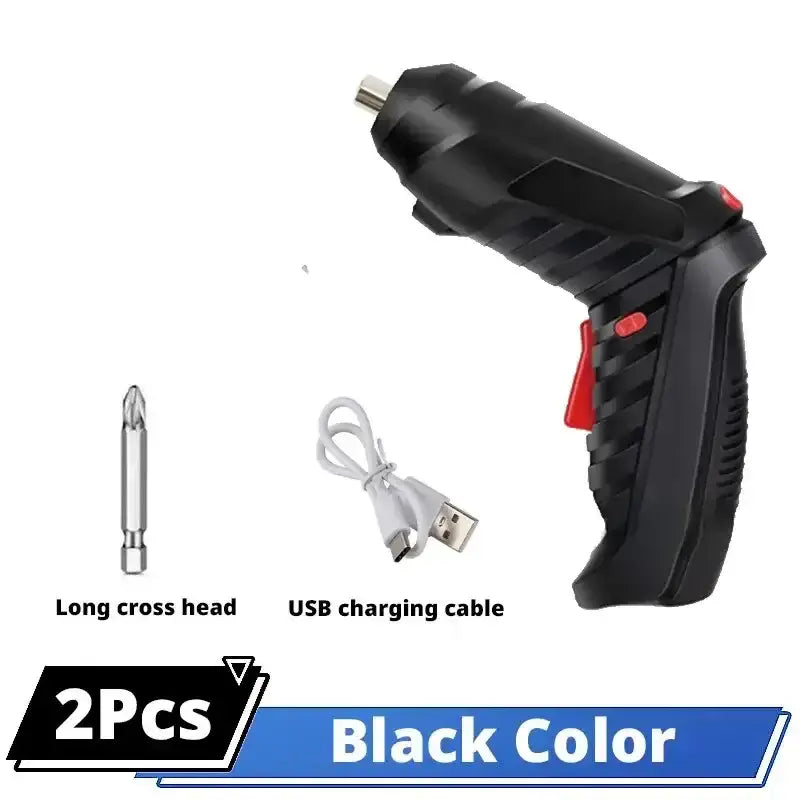 Black cordless screwdriver from Unleash the Power Maintenance Repair 1800mAh for DIY jobs