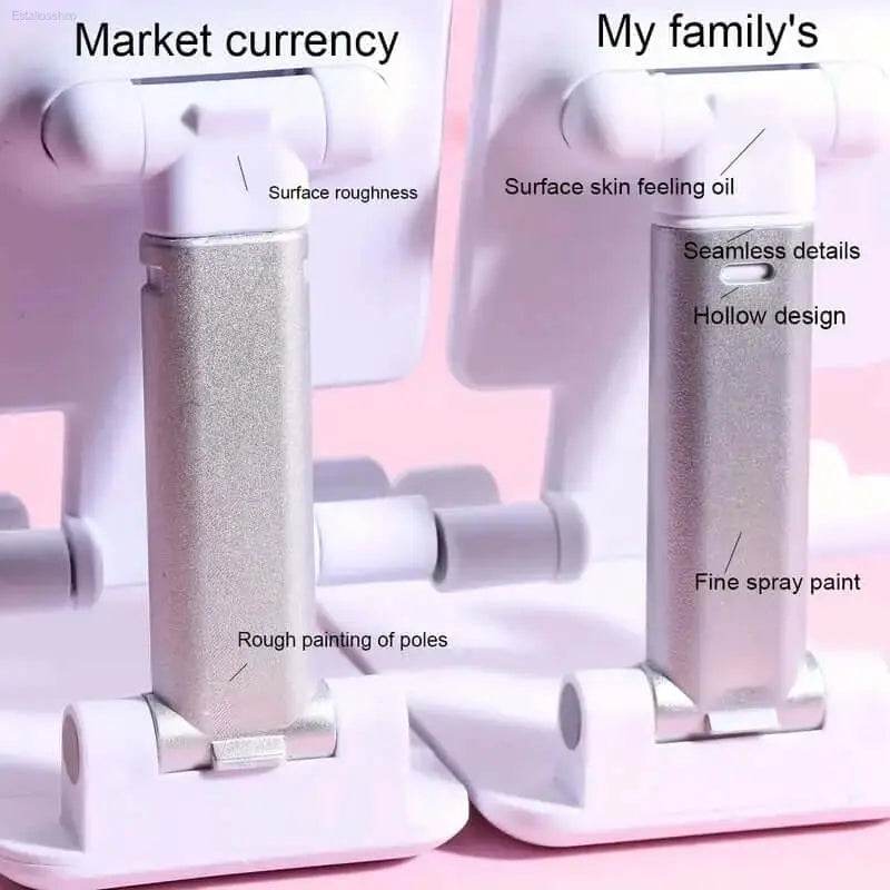 Comparison of two phone stands.