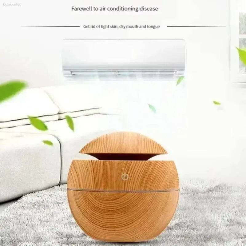 Wooden-look humidifier.