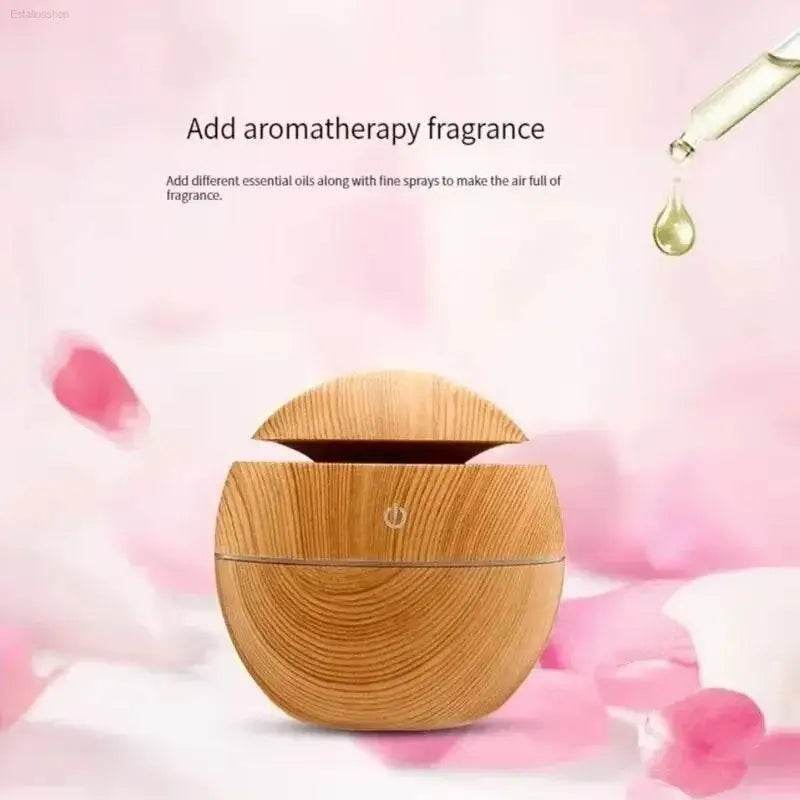 Wooden aromatherapy diffuser.