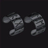 Two dark metal rune rings.