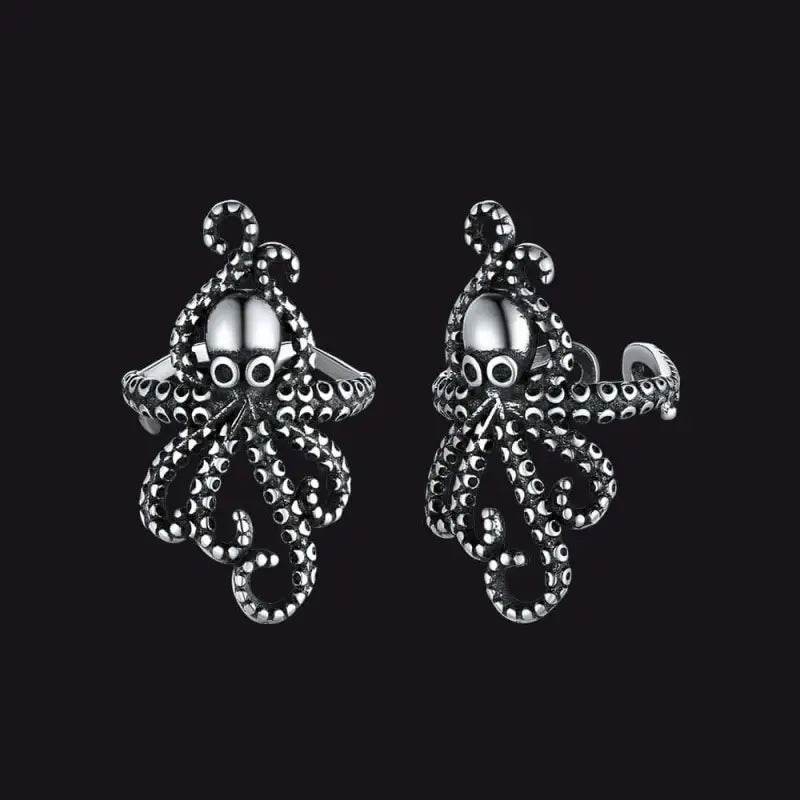 Silver octopus rings.