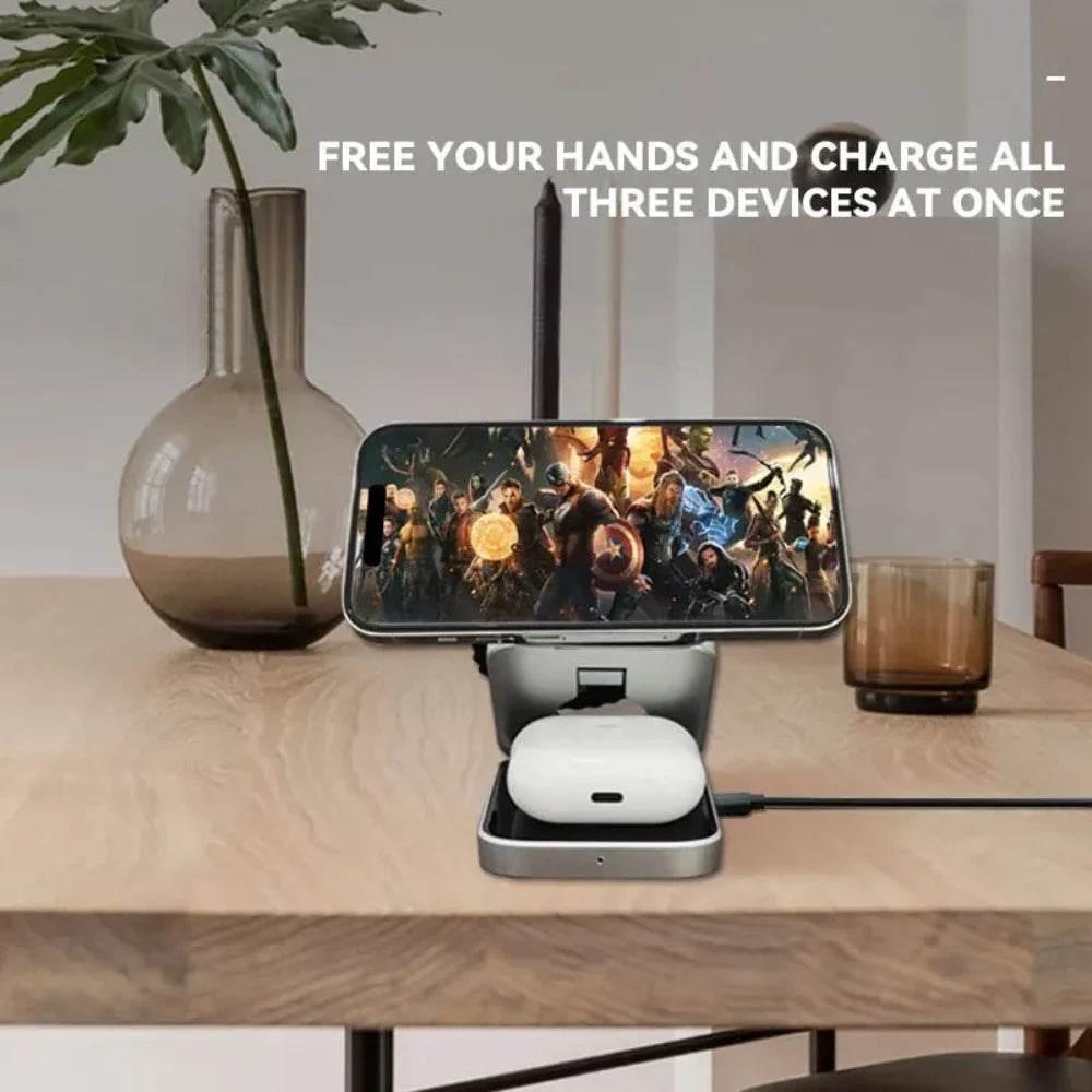 Unleash Wireless Power with the 3 in 1 Charging Hub Today - Estalios