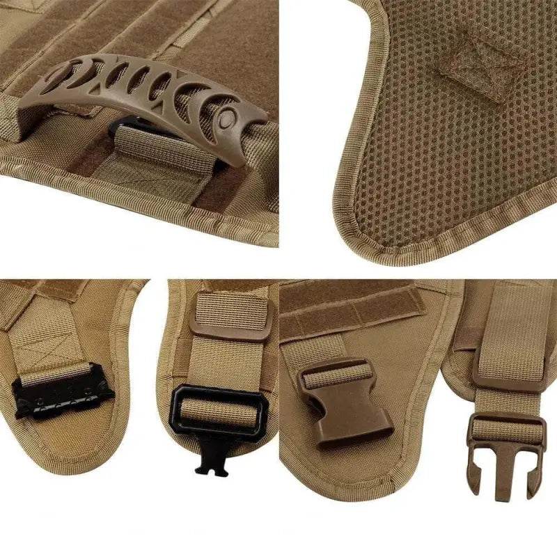Unleash your Dog: Tan Tactical Dog Harness with Perfect Chest Girth! **product Description** Gear Up your Furry Friend with the Ultimate Tan Tactical - Estalios