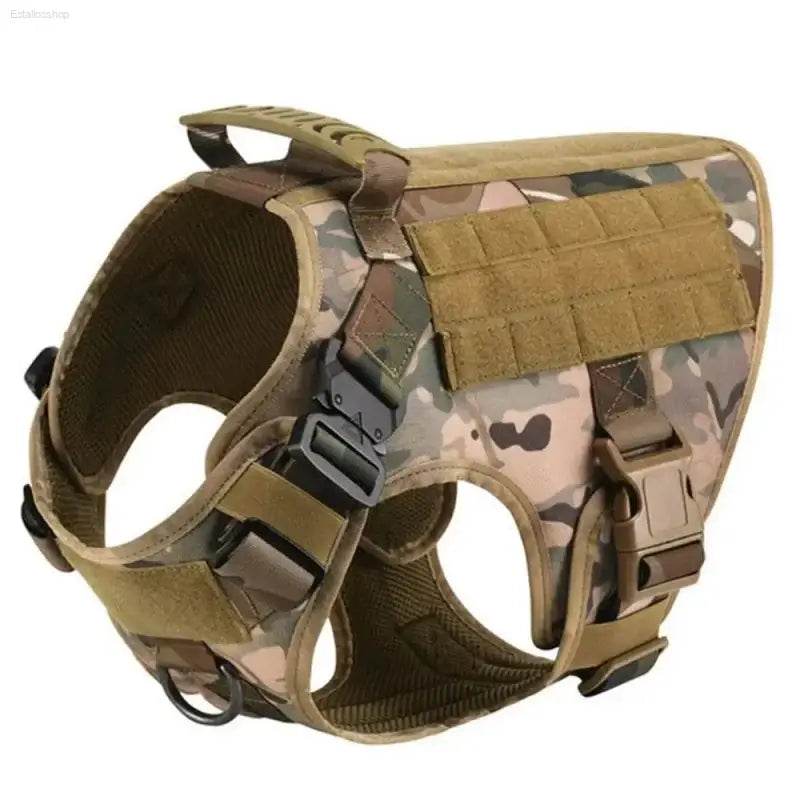 Unleash your Dog: Tan Tactical Dog Harness with Perfect Chest Girth! **product Description** Gear Up your Furry Friend with the Ultimate Tan Tactical - Estalios