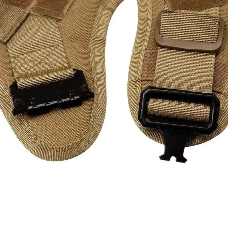Unleash your Dog: Tan Tactical Dog Harness with Perfect Chest Girth! **product Description** Gear Up your Furry Friend with the Ultimate Tan Tactical - Estalios