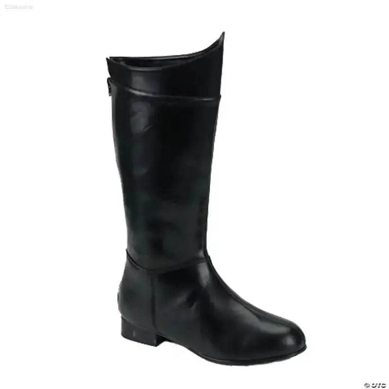 Unleash your Inner Adlt Superhero with Modern Black Riding Boots! Step Into Fierce Style with our Knee-high Riding Boots. these Boots are the Perfect - Estalios