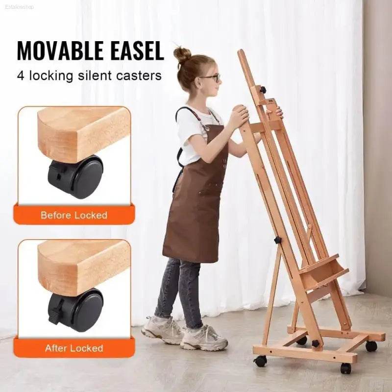 Unleash your Inner Artist with the Vevor Studio H-frame Easel! Here is a Product Description Following your Instructions: - Estalios