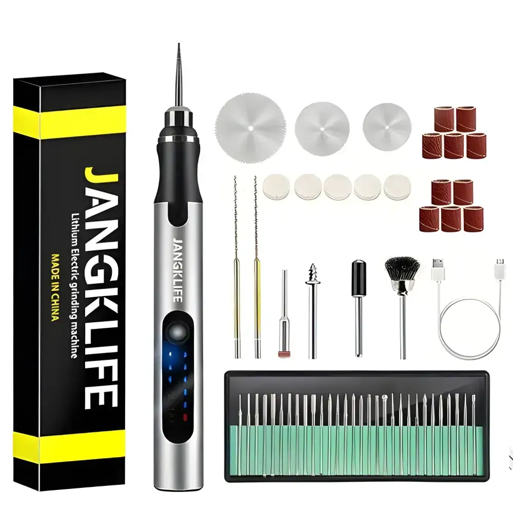 Electric grinding tool kit from Unleash Your Inner Artist Woodworking Engraving Pen Kit