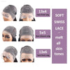 Lace front and closure wigs.