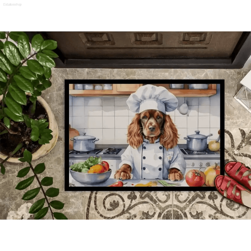 Unleash your Inner Dog Chef Kitchen Pro! Dog Chef Kitchen Mat Product Description: Spice Up your Kitchen with the Dog Chef Kitchen Mat, a Delightful - Estalios