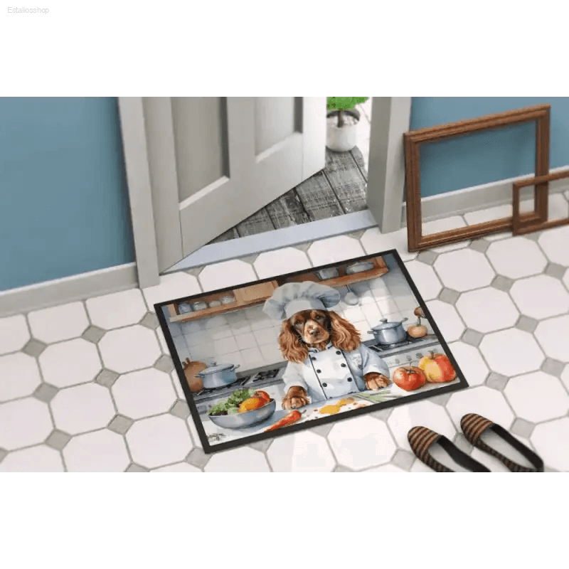 Unleash your Inner Dog Chef Kitchen Pro! Dog Chef Kitchen Mat Product Description: Spice Up your Kitchen with the Dog Chef Kitchen Mat, a Delightful - Estalios