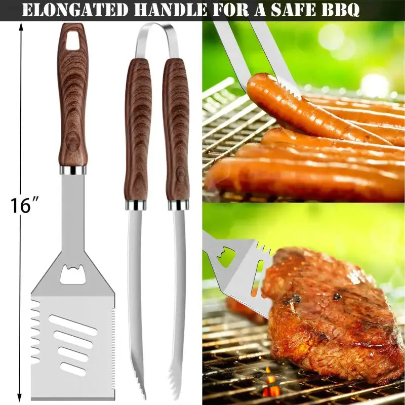 Barbecue utensil set.