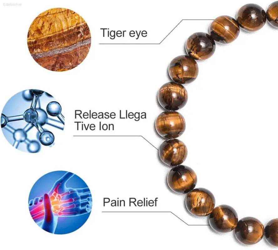 Tiger eye bead bracelet.