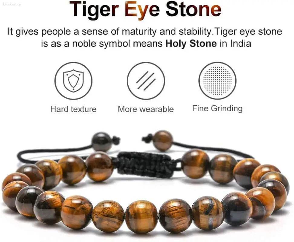 Tiger eye stone bracelet.