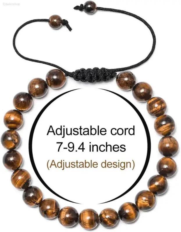 Tiger’s eye beaded bracelet.