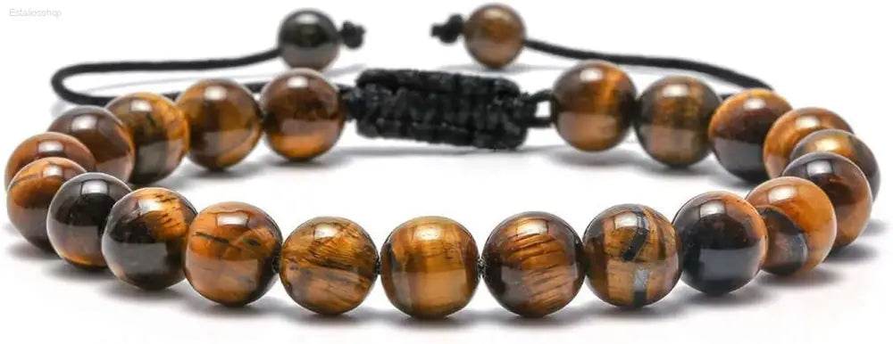 Tiger’s eye beaded bracelet.