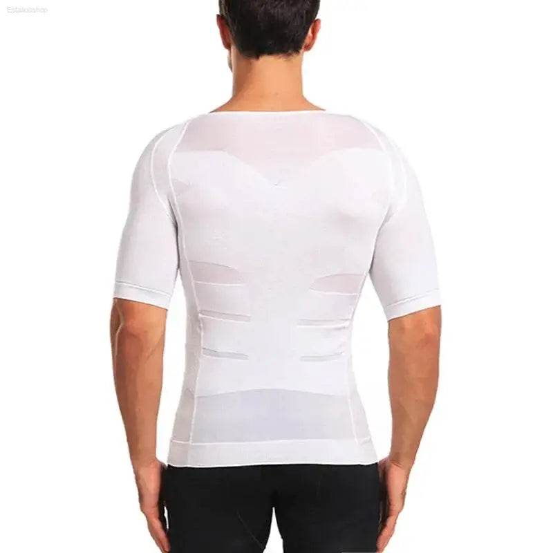 White compression shirt.