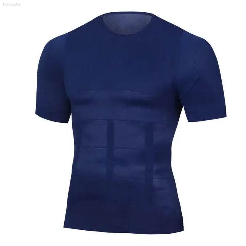 Navy blue compression shirt.