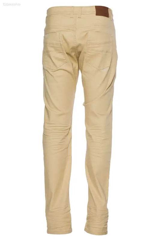 Beige casual pants.