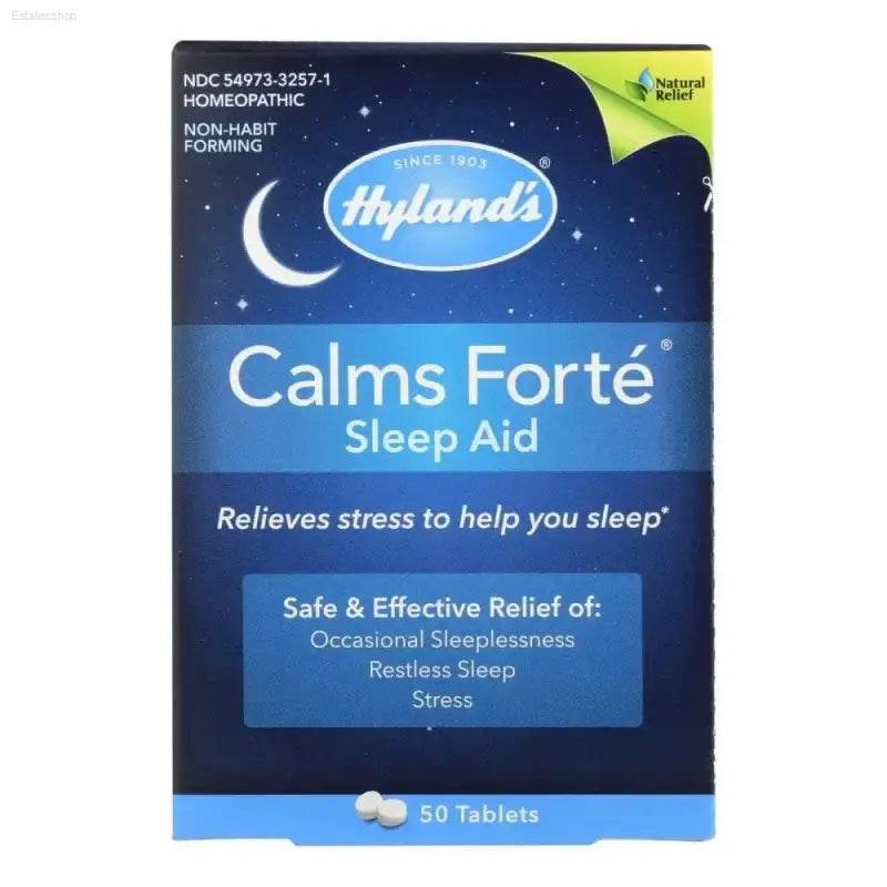 Unlock Deep Sleep with Calms Forte! **Product Description:** Hylands Calms Forte offers a natural way to gently ease into - Estalios