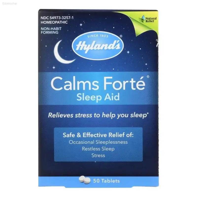 Unlock Deep Sleep with Calms Forte! **Product Description:** Hylands Calms Forte offers a natural way to gently ease into - Estalios
