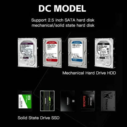 Hard drive comparison showing USB Easy Drive Hard Disk Adapter Cable features