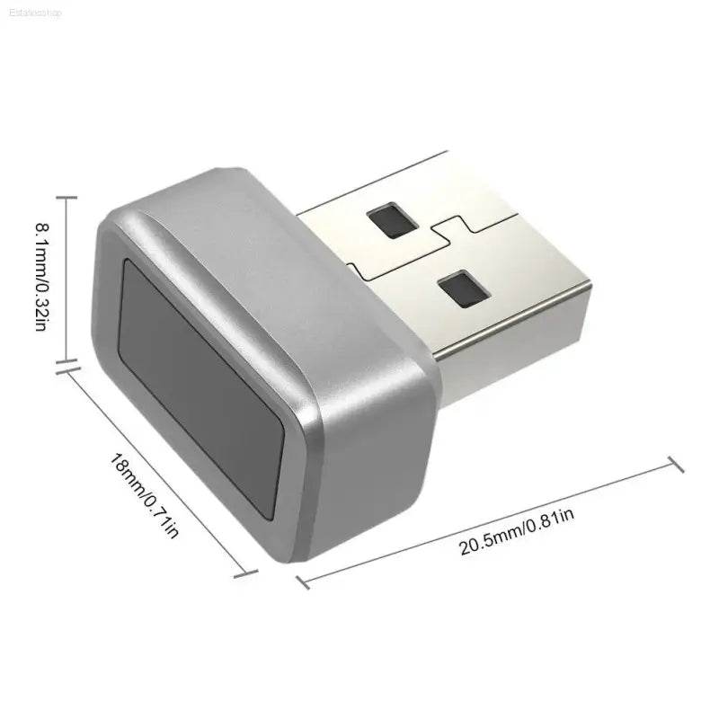 USB Fingerprint Key Reader Portable Security Key Anti-Spoofing Windows Hello FIDO U2F Speedy Matching Security Key for PC Laptop - Estalios