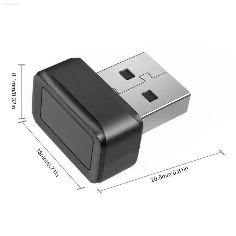 USB Fingerprint Key Reader Portable Security Key Anti-Spoofing Windows Hello FIDO U2F Speedy Matching Security Key for PC Laptop - Estalios