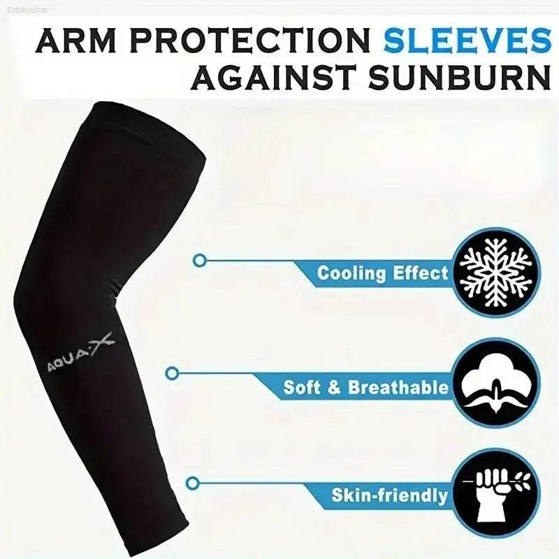 UV Protection Sleeves - 3 Pairs of Breathable Sun Shields for Sports & Outdoor Activities - Estalios