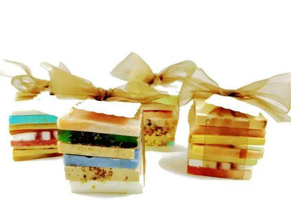 Vegan Soap Sampler Set with Colorful Handmade Bars - Estalios