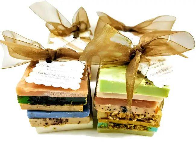 Vegan Soap Sampler Set with Colorful Handmade Bars - Estalios