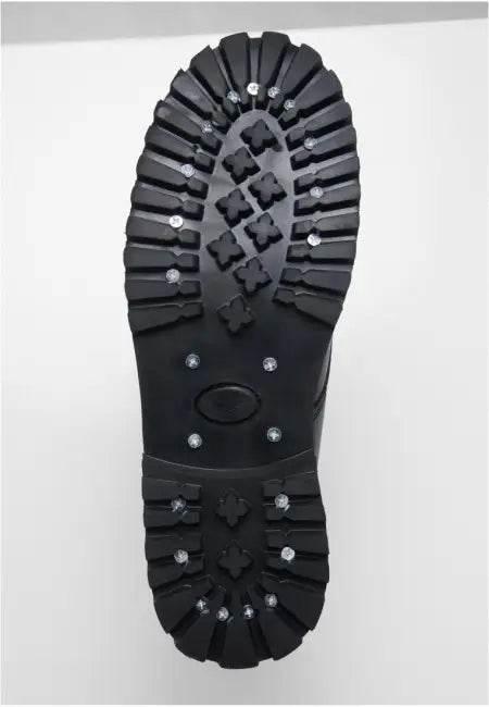 Step into Confidence with Black Leather Combat Boots - Estalios