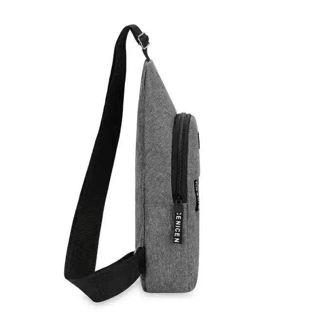 Versatile Gray and Black Sling Bags for Men’s Crossbody Fashion - Estalios