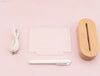 Wood Table Lamp Night Light with Message Board Girl Bedroom Decor EstaliosShop  EstaliosShop